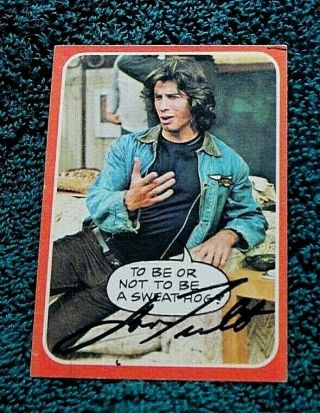 Welcome Back Kotter Tv Show Trading Card Autographed Hand Signed John Travolta