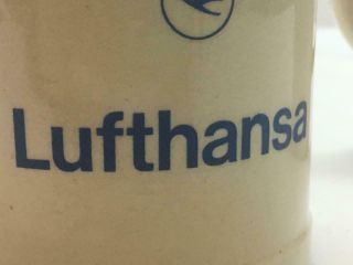 2 Vintage Lufthansa Airline Mugs Steins Germany Beer 6