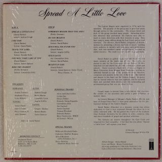 GIDEON SINGERS: Spread A Little Love Baltimore Private Funk Gospel Soul LP MP3 2