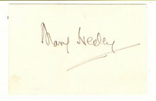 Mary Heeley 1930s Wimbledon Finalist Tennis Player Signed Card