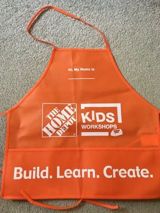 Home Depot Kids Workshop Apron.