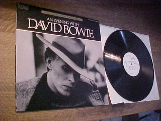 David Bowie Lp 1978 An Evening With David Bowie 1st Press Rca White Label Promo