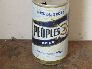 Peoples.  Beer.  Solid.  Colorful.  Flat Top