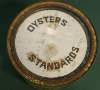 McNaneys Brand Gallon Seafood Superior Raw Oyster Tin Can Baltimore Maryland 4