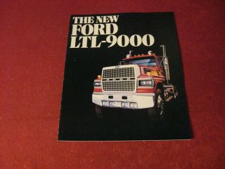 1982 Ford Truck Showroom Sales Brochure Rig Semi Old Tractor Trailer