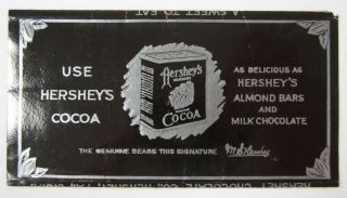 Vintage Hershey ' s Chocolate Candy Bar Wrapper More Sustaining Than Meat 1910s 2