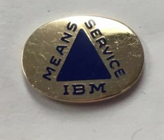 14k Gold Vintage Pin IBM Means Service Lapel Tie Tack 1.  51 Grams 2
