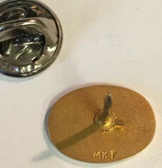 14k Gold Vintage Pin IBM Means Service Lapel Tie Tack 1.  51 Grams 3
