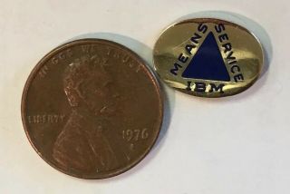 14k Gold Vintage Pin IBM Means Service Lapel Tie Tack 1.  51 Grams 4