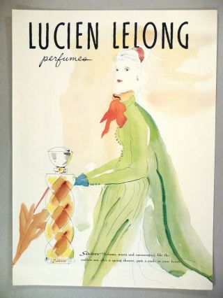 Sirocco Perfume By Lucien Lelong Print Ad - 1948
