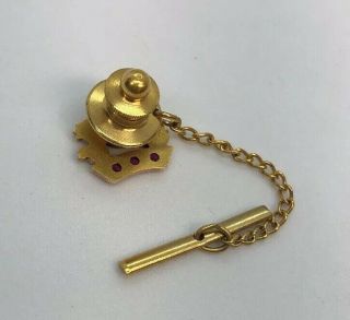 Fisher Body 10k Gold Service Lapel Pin Ruby Vintage 2