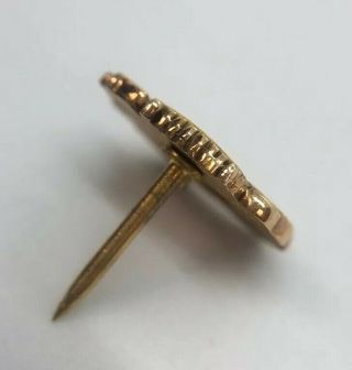 Fisher Body 10k Gold Service Lapel Pin Ruby Vintage 6