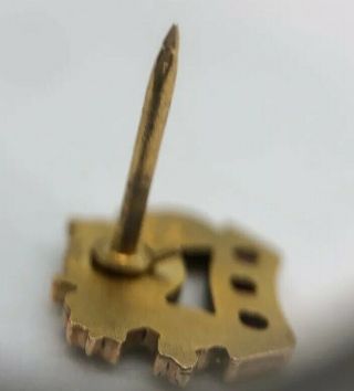 Fisher Body 10k Gold Service Lapel Pin Ruby Vintage 8