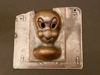 Vintage Casper Ghost Copper Head Bust Toy Mold Estate Find