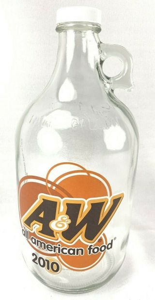 A&w Root Beer Half Gallon Glass Bottle