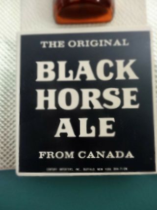 VINTAGE 1971 DOW BLACK HORSE ALE BEER THE IMPORTED FROM CANADA BAR SIGN 6