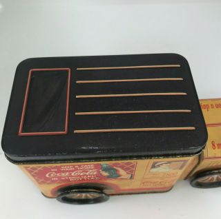 Vintage Coca Cola Old Car Tin Cookie Candy 3