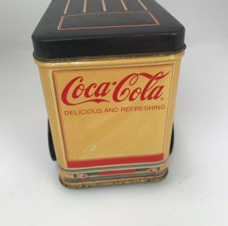 Vintage Coca Cola Old Car Tin Cookie Candy 5