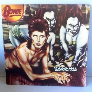 David Bowie Diamond Dogs Vinyl Lp 1st Uk Press 1974 Rca Victor Apl1 0576