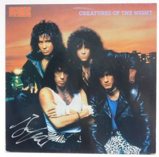 Kiss Creatures Of The Night Vinyl Lp 1985 Mercury 824 154 1q Autographed