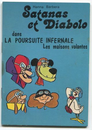 1973 Hanna Barbera French Book Dastardly Muttley Satanas Pigeon 2 Wacky Races