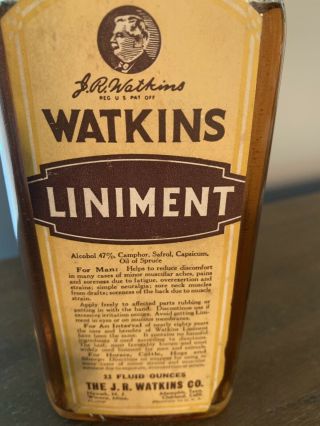 Antique Watkins Liniment Bottle 4