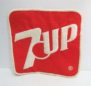 7 Up Soda Vintage 5.  5 " By 5.  5 " Square Employee Uniform Patch For Jacket Or Shirt