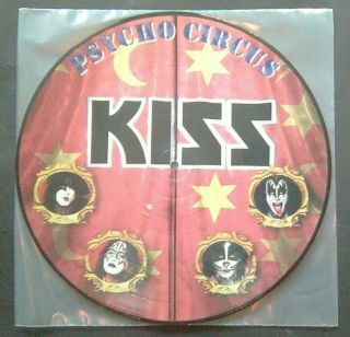 Kiss Psycho Circus Lp Vinyl Rock Metal Rare Love Crazy Dressed Hell