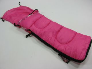 Coleman Sleeping Bag Salesman Sample Doll Barbie Mini 5 " X 12 " Pink