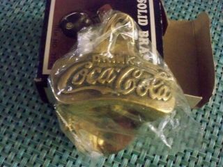 Coca - Cola Brass Bottle Opener.  Solid brass 10660 2