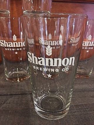 Set of Nine (9) Shannon Brewing Company Pint Beer Glasses Keller Texas 2