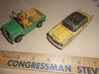 (2) Dinky Toys,  Hudson Hornet,  And Land Rover,  For