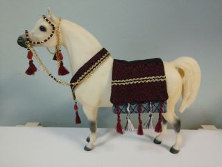 Breyer Proud Arabian Stallion,  Peter Stone Arabian Costume Black & Burgundy