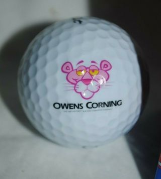 Pink Panther,  Owens Corning,  golf balls,  sleeve of 3,  Titleist 2