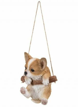 Chihuahua - Hanging Puppy Statue for Home Decor,  Garden Decor,  Outdoor Statues 3