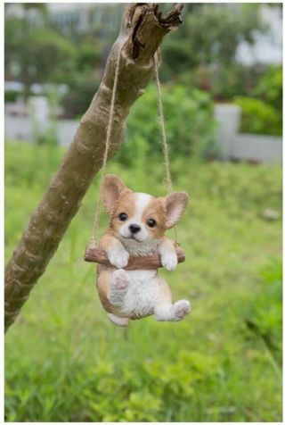 Chihuahua - Hanging Puppy Statue for Home Decor,  Garden Decor,  Outdoor Statues 5