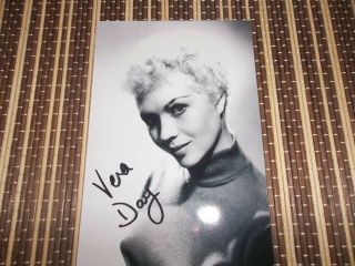 Vera Day,  Actress,  Hand Signed Photo 6 X 4