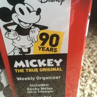 NWT Collectible 90th Anniversary Mickey Mouse Day Planner Set 2