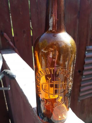 Hildebrandt Posner & Co San Francisco Cal Antique Liquor Bottle Rare 12 " Large