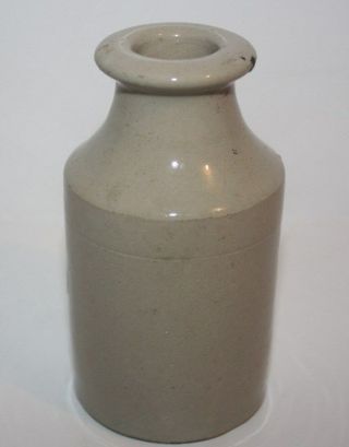 One 4 1/2 " Antique Crockery Stoneware Clay Ink Bottle