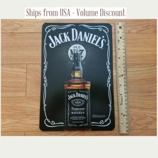 Jack Daniels Old Number 7 No 7 Bottle Picture And Logo Tin Metal Sign Art Gift