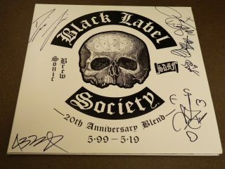 Black Label Society Sonic Brew 20th Anniversary 2lp Picture Disc " Signed ",  7 " P/d