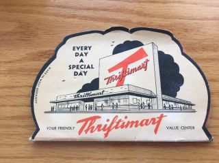 Vtg Rare Thriftimart Store Sewing Needle Book Case West Germany