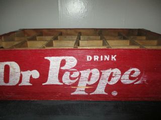 Vintage Red Dr Pepper 24 Bottle Wooden Crate Case,  Springfield,  MO 5