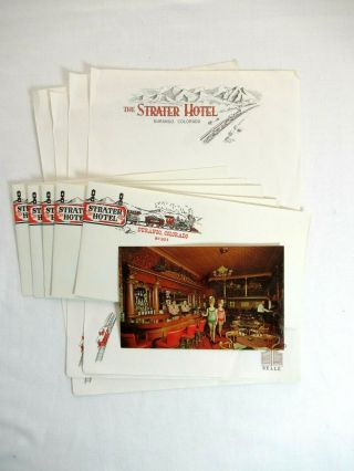 Vintage Strater Hotel Durango Colorado Stationary Postcard Train Railroad