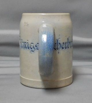 KONIGSBACHERBRAU German Brewery anniversary beer mug stein 1899 - 1924.  4 liter 4