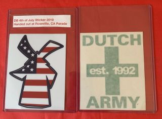 Dutch Bros Coffee Sticker - Rare 4th Of July 2019 And Dutch Army Sticker