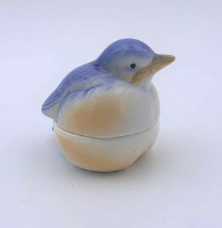 Eastern Bluebird Neiman Marcus Ceramic Soap Dish With Eggs Inside