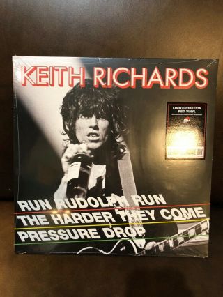 Keith Richards - Run Rudolph Run - Record Store Day Rsd Ltd Ed Red Vinyl 12” 45