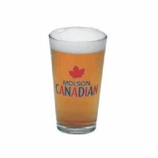 Set Of 2 Molson Canadian Bar Pub Beer Pint Glasses - -
